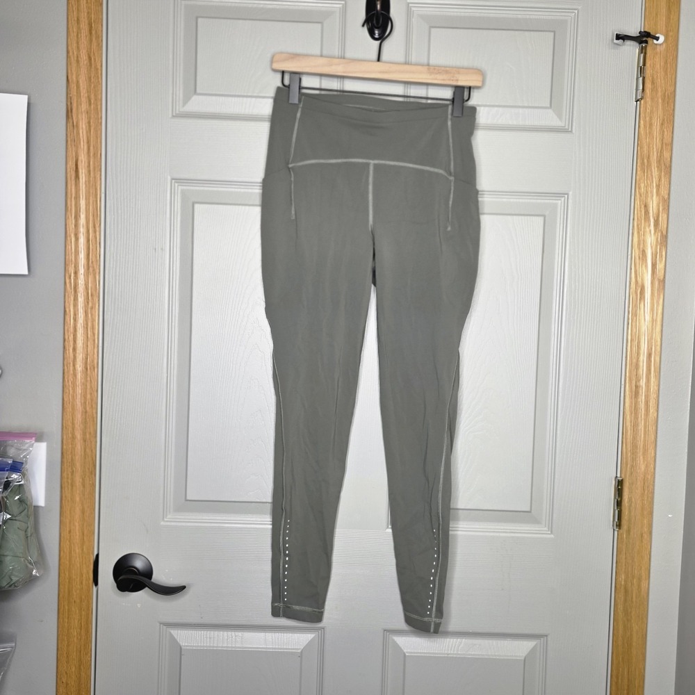 Lululemon Swift Speed High-Rise Tight 28" Grey Sage Sz 8 Yoga Running Legging S